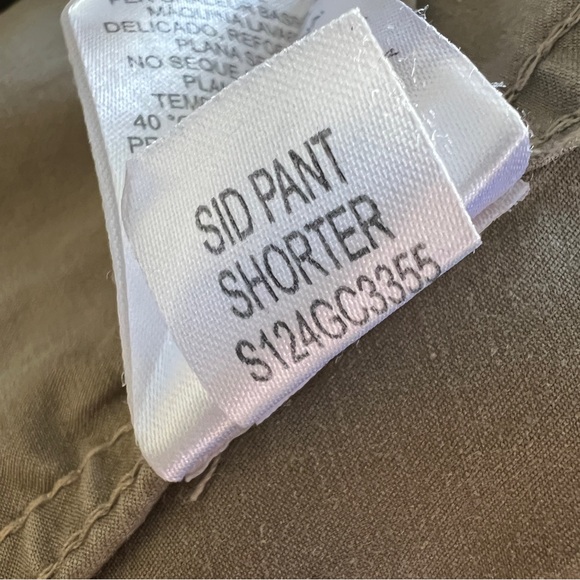 TIBI Sid Garment Dyed Silky Cotton Shorter Chino Pant in Acorn Beige - Picture 13 of 16